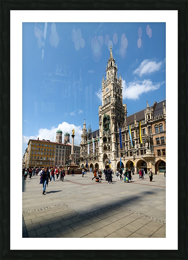 Explore marienplatz and the rathaus in munich germany Picture Frame print