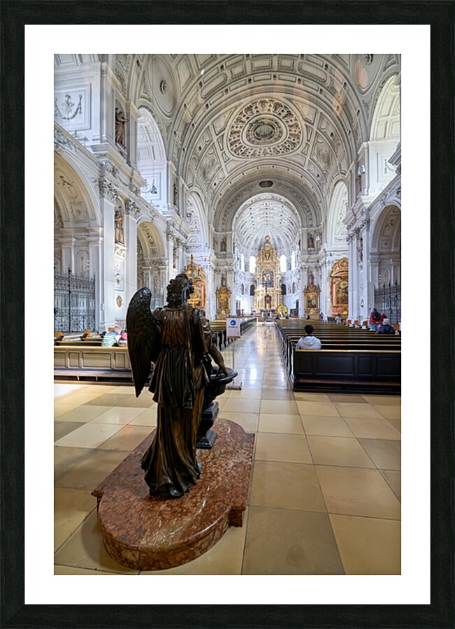 Visit to st. michael church in munich bavaria germany Picture Frame print