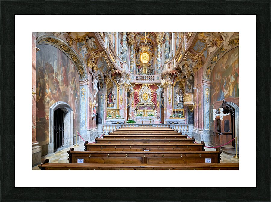 St. Johann Nepomuk in Asam Church located in Munich Germany Picture Frame print