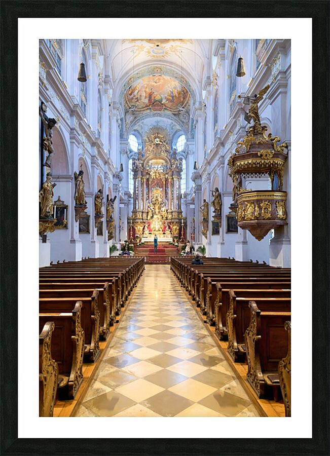 People explore the interior of St Picture Frame print