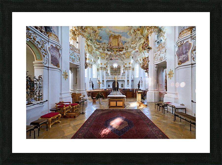 Pilgrimage Church of Wies in Bavaria along the Romantic Road Picture Frame print