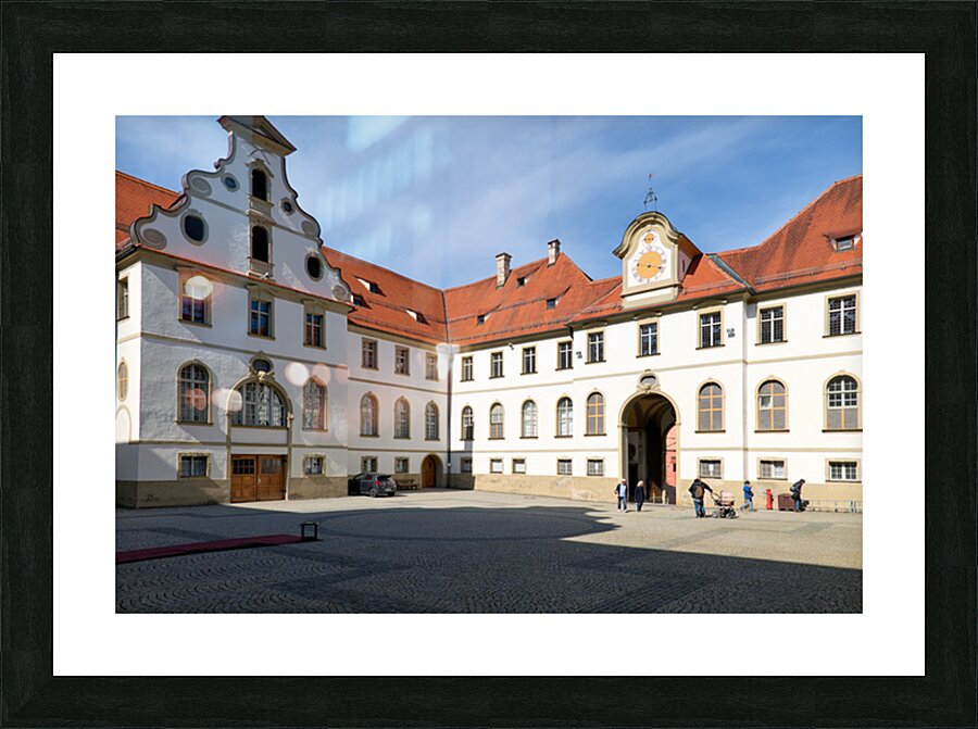 Visit to benediktinerkloster st. mang in fussen on romantic road Picture Frame print