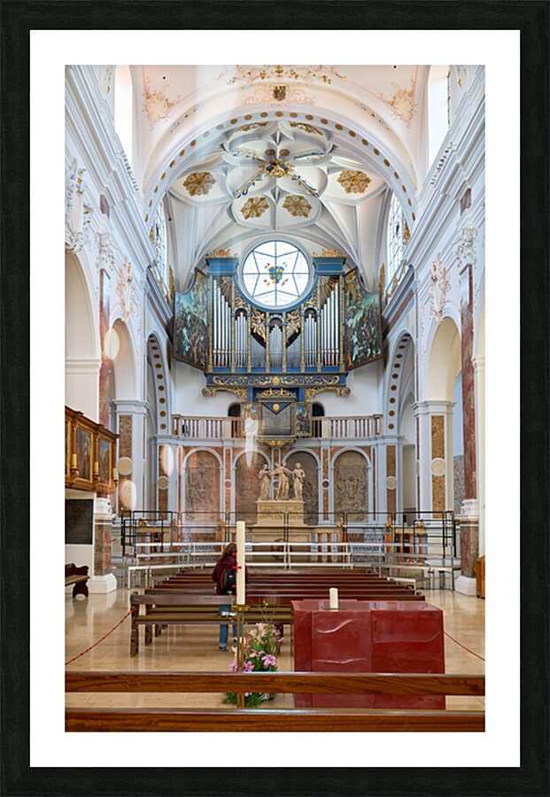 Visit to St. Annes Church in Augsburg along the Romantic Road Picture Frame print