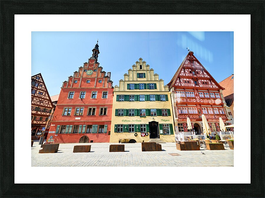 Old town dinkelsbuhl on the romantic road in germany Picture Frame print