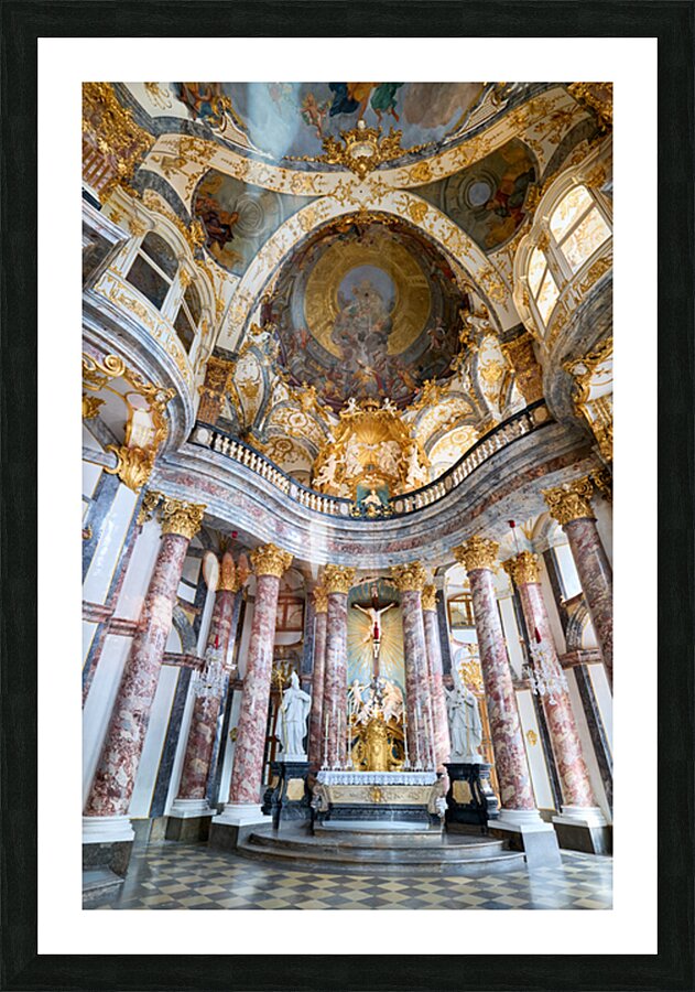 Hofkirche Court church of Residence in Wurzburg on Romantic Road Picture Frame print