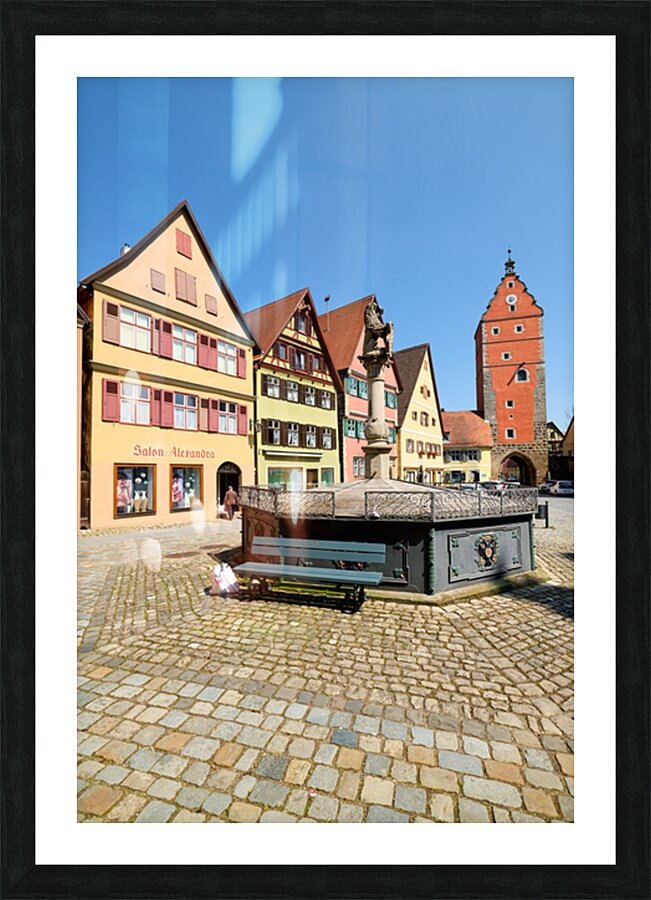 Visit Wornitz Gate in Dinkelsbuhl along the Romantic Road in Ger Picture Frame print