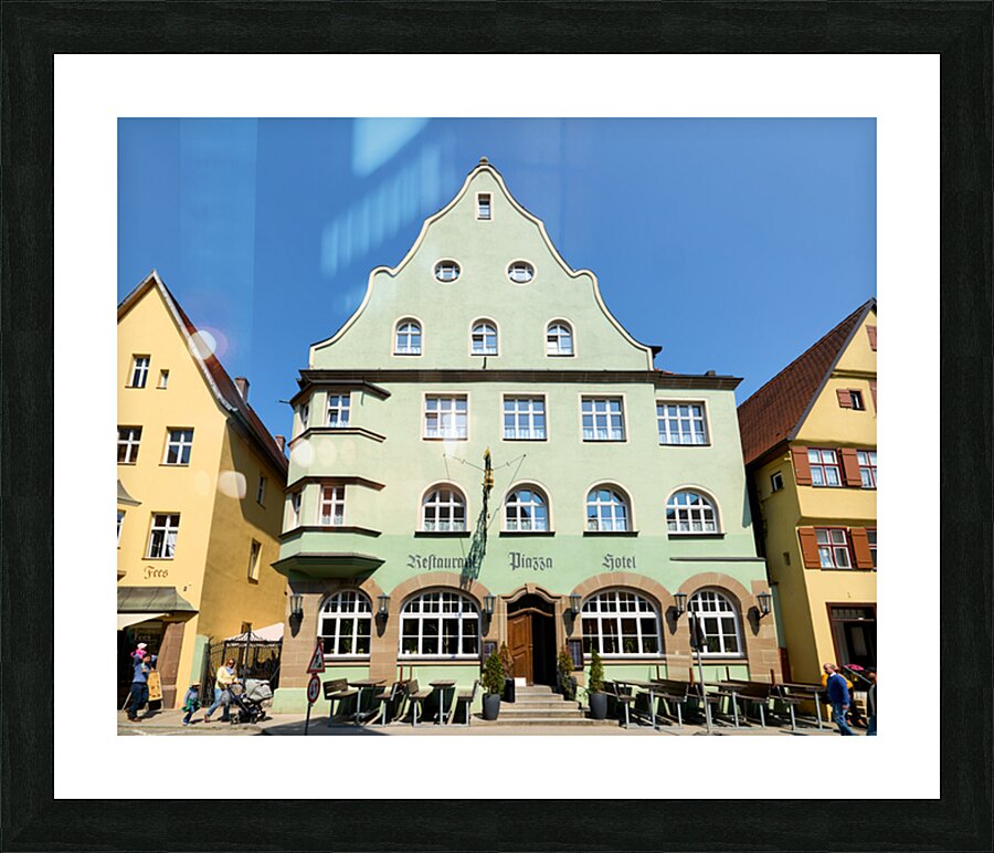 Old town dinkelsbuhl on the romantic road in bavaria Picture Frame print