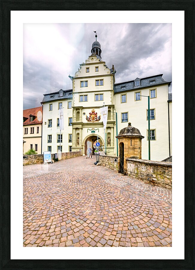 Visit deutschordensschloss castle on bavarias romantic road Picture Frame print