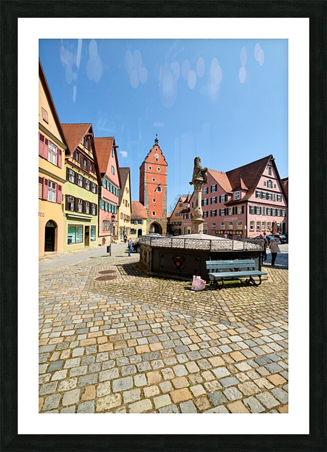 Wornitz Gate and historic sites in Dinkelsbühl Picture Frame print