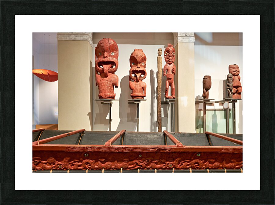 Explore Maori culture at Auckland War Memorial Museum in New Zea Picture Frame print