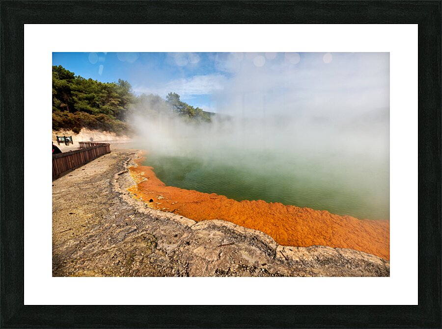 Visit champagne pool at waiotapu rotorua nz Picture Frame print