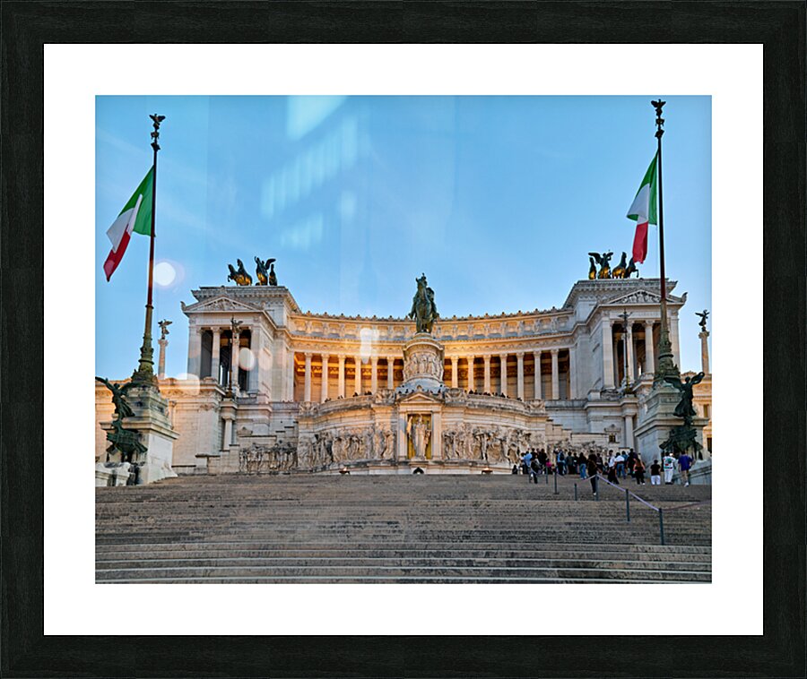 Visit to victor emmanuel ii national monument in rome italy Picture Frame print