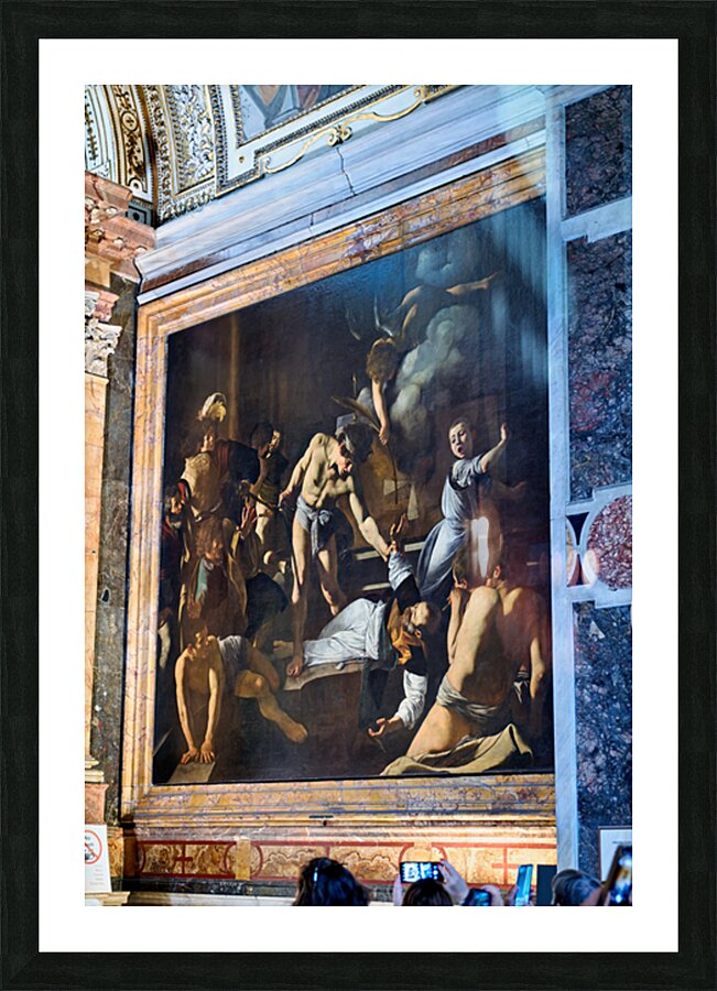 Martyrdom of st. matthew in church of st. louis of the french Picture Frame print