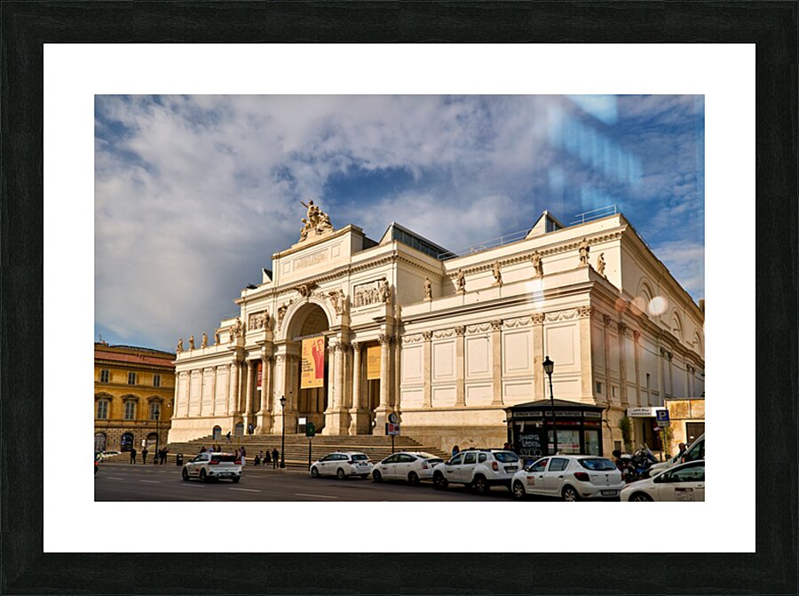 Palazzo delle Esposizioni in Rome invites visitors for art and c Picture Frame print