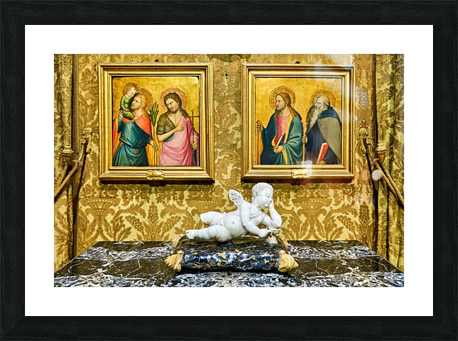 Art display at Doria Pamphilj Gallery in Rome Italy Picture Frame print