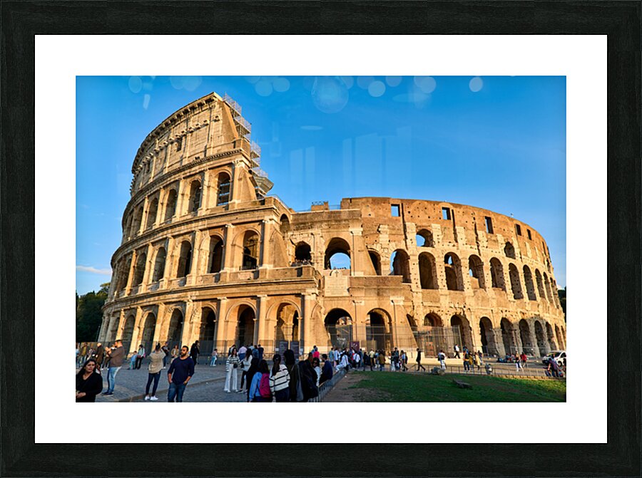 Visit Colosseum in Rome Italy during the day Picture Frame print