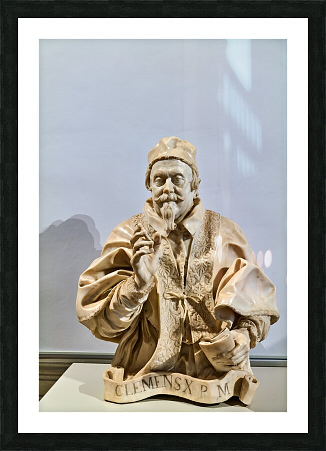 Berninis Clement X bust in Galleria Nazionale dArte Antica Picture Frame print