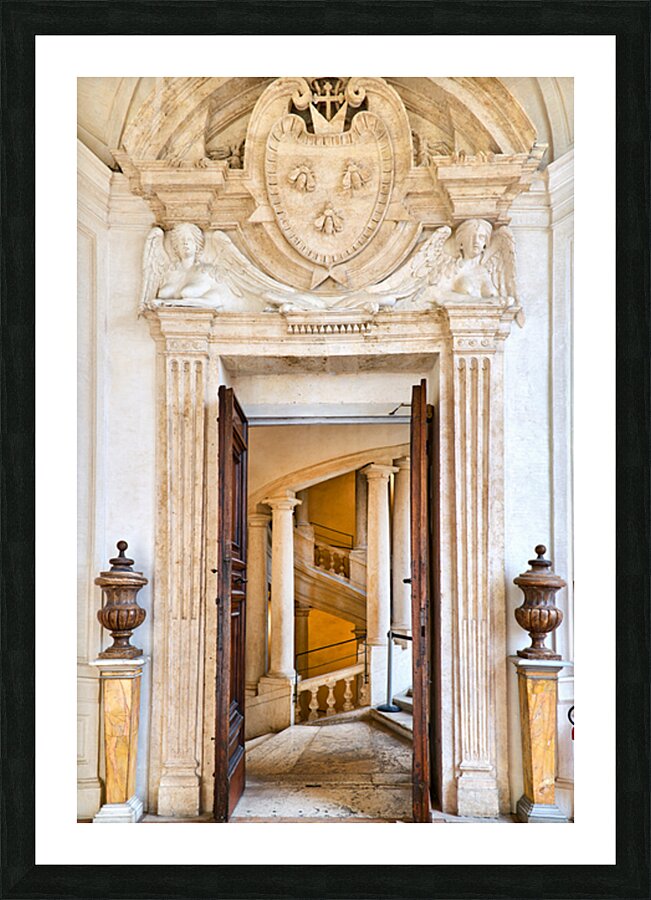 Visit the helicoidal staircase at Galleria Nazionale Rome Picture Frame print