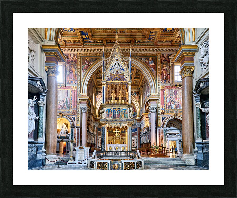 Visit the archbasilica cathedral of the most holy savior in rome Picture Frame print