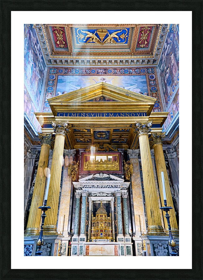 Cathedral of most holy savior and saints john in rome Picture Frame print