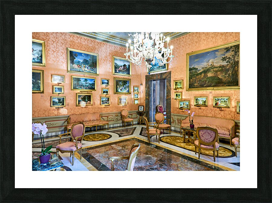 Visit to colonna art gallery in princess isabelle apartment in r Picture Frame print