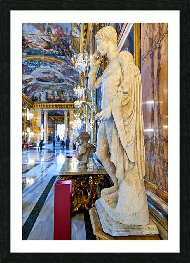 Visit Colonna Art Gallery located in Palazzo Colonna in Rome Picture Frame print