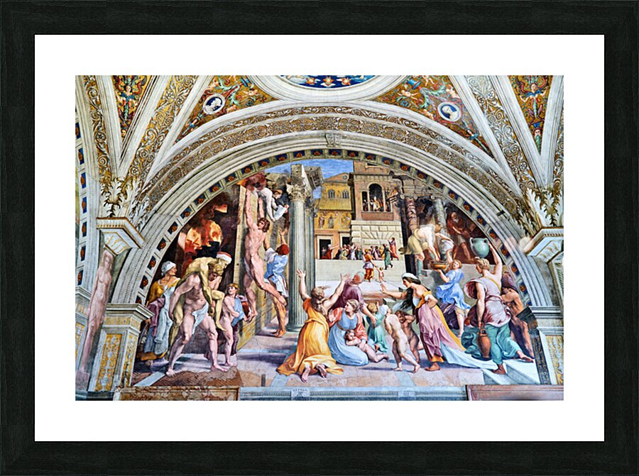 Exploring the raphael rooms at vatican museums in rome Picture Frame print