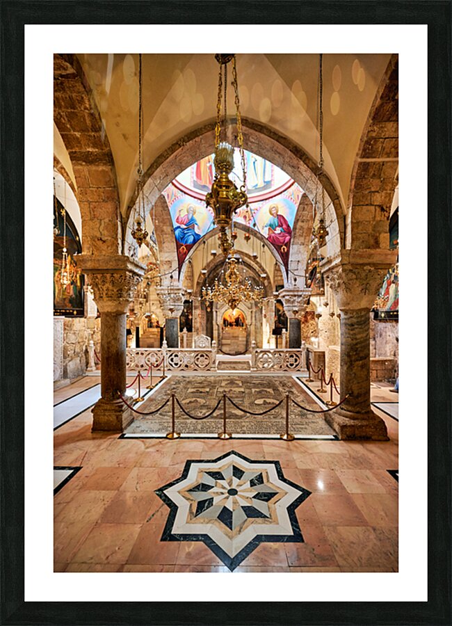 Church of the Holy Sepulchre: a historic design in Jerusalem Framed Print