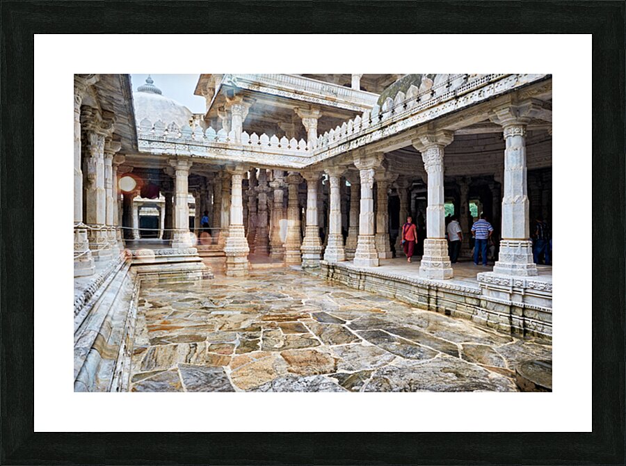 Jain old temples in Ranakpur attract many visitors daily Picture Frame print