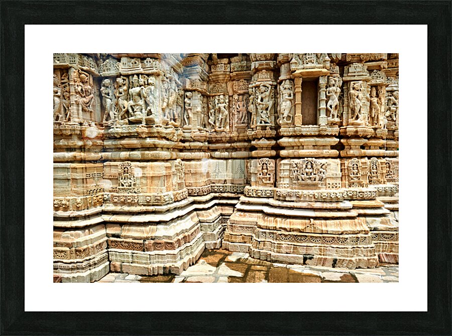 Rajasthan Chittorgarh Fort showcases detailed stone carvings Picture Frame print