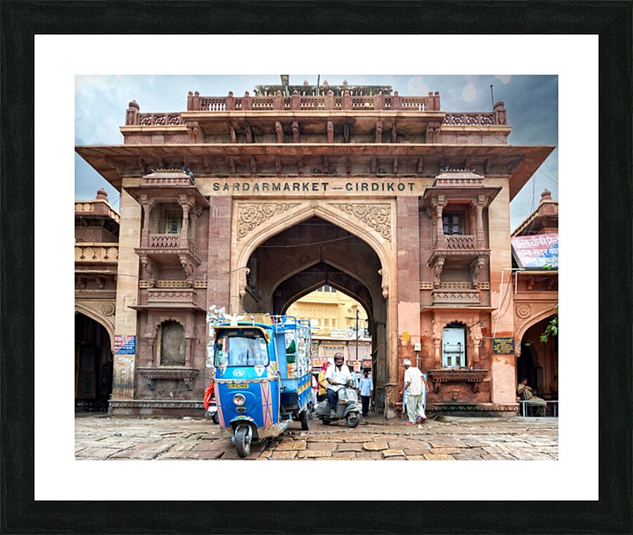 Visit to Sardar Market Girdikot in Jodhpur Rajasthan during the Picture Frame print