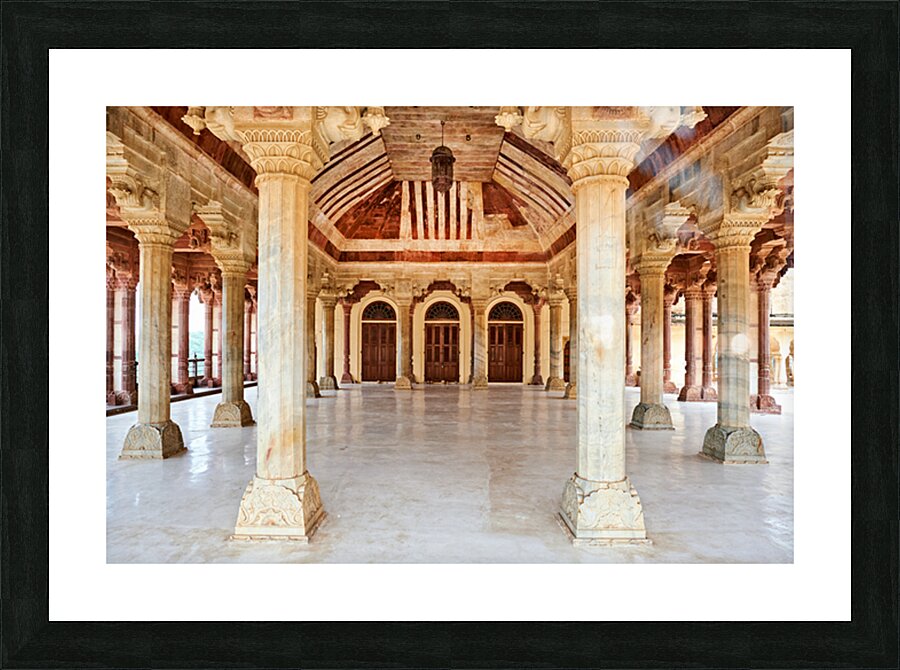Explore the architecture of Amber Palace in Rajasthan India Picture Frame print