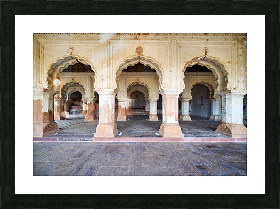Exploring the fort complex in orchha madhya pradesh india Picture Frame print