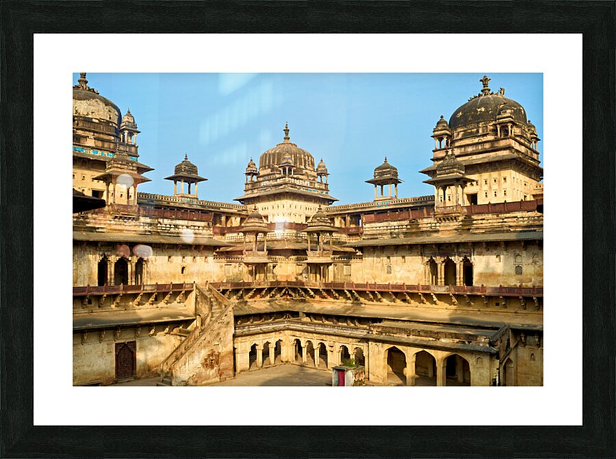 Exploring the historic fort complex in Orchha Madhya Pradesh I Picture Frame print