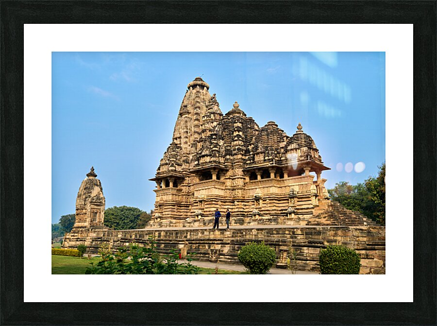 Visit to Khajuraho temples in Madhya Pradesh India Picture Frame print