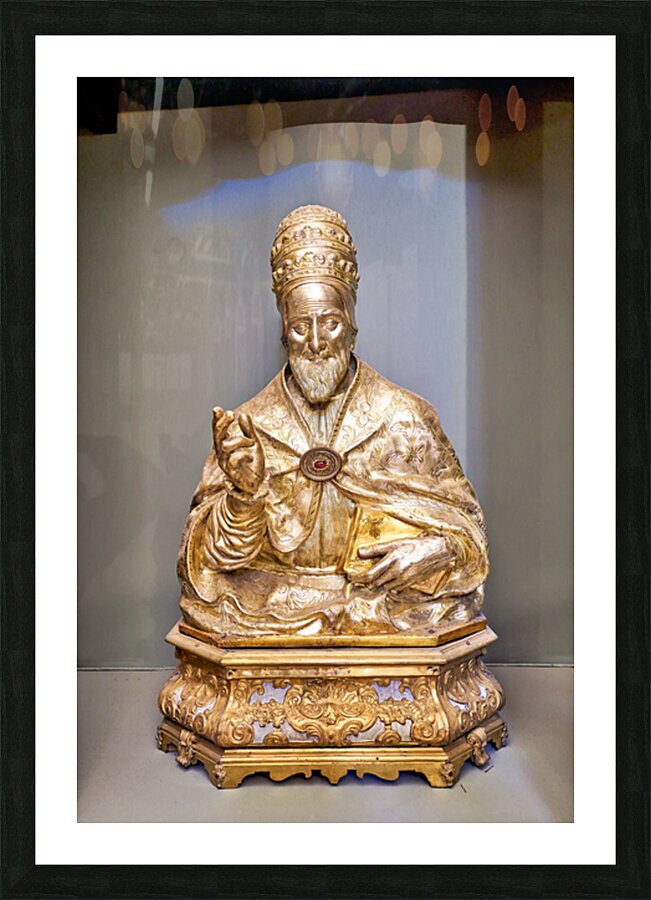 Sacred relics found in the treasure chamber of San Domenico Magg Picture Frame print