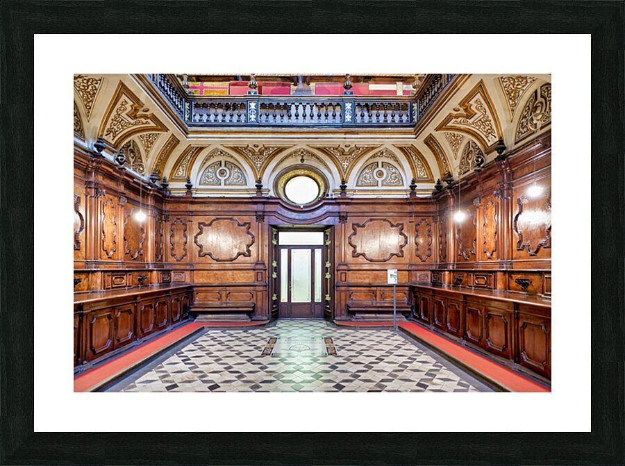 Exploring the sacred relics chamber in san domenico maggiore nap Picture Frame print