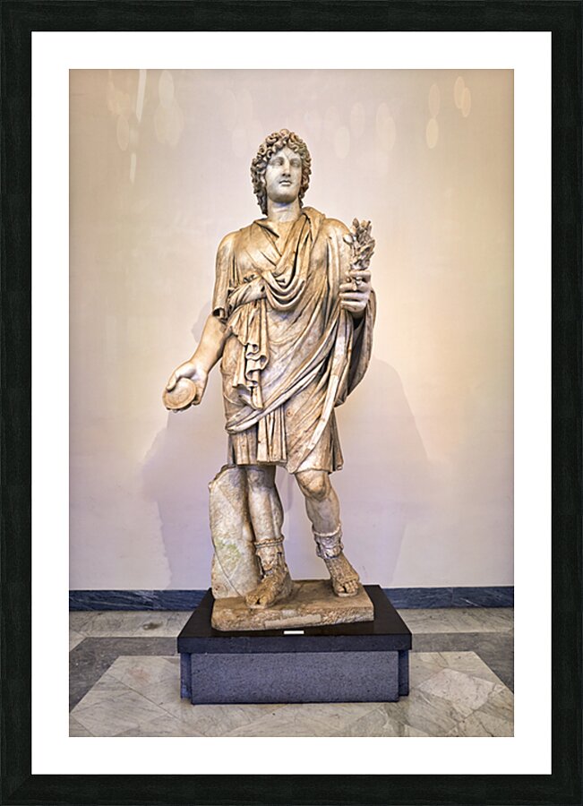 A Roman statue stands in the National Archaeological Museum of N Picture Frame print