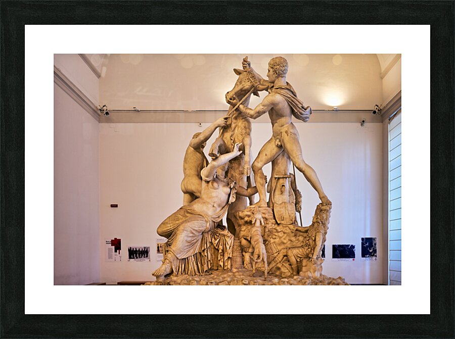 Sculpture at national archaeological museum of naples Picture Frame print