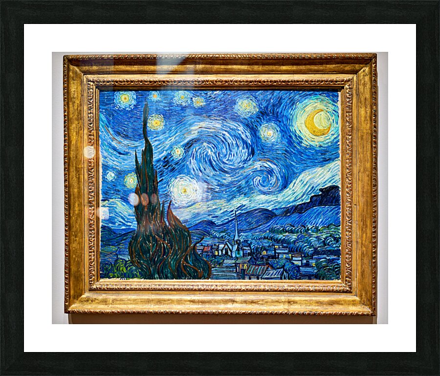 Van Goghs Starry Night displayed at MoMA in Manhattan New York Picture Frame print