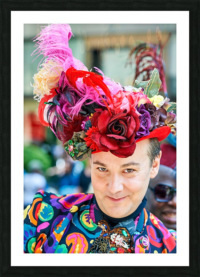 Festive celebration in Manhattan during Easter Sunday parade Picture Frame print