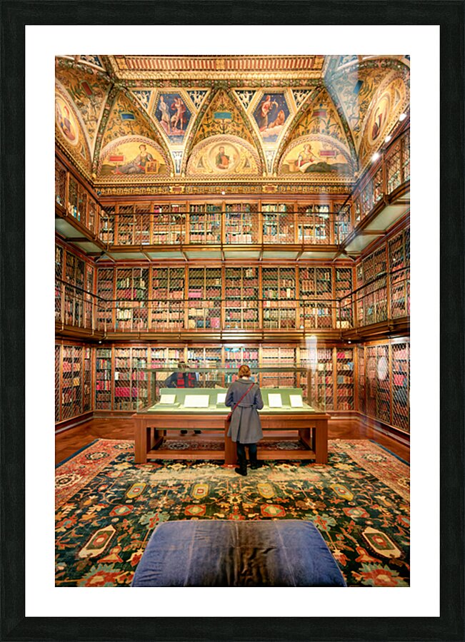Exploring rare books at Morgan Library and Museum in Manhattan Picture Frame print