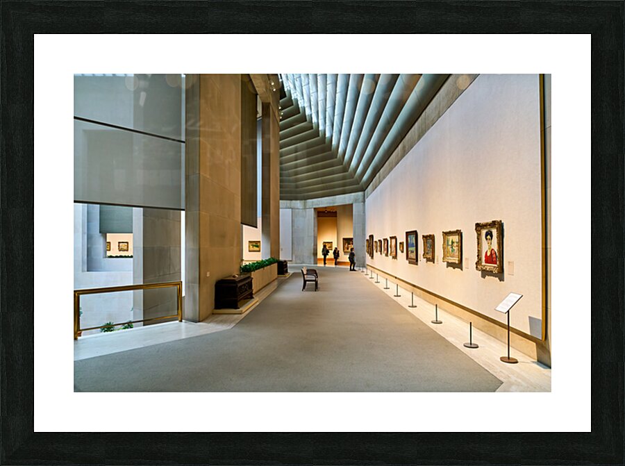 Visitors explore the Robert Lehman Collection at Metropolitan Mu Picture Frame print