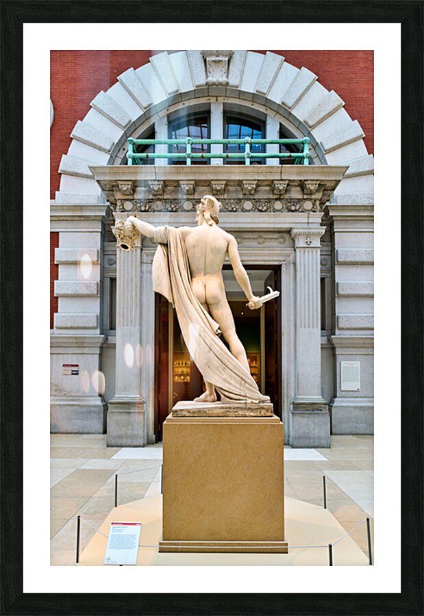 Perseus holds Medusas head at Metropolitan Museum of Art in New Picture Frame print