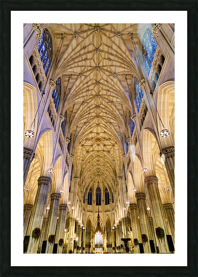 Visit to st. patricks cathedral in manhattan new york Picture Frame print
