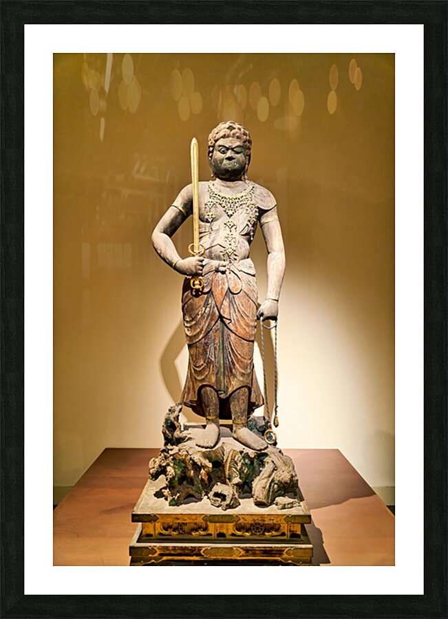 Statue of a warrior from Asia at the Metropolitan Museum of Art Picture Frame print