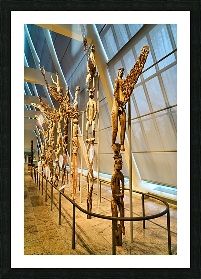 Oceanic art displayed at Metropolitan Museum of Art in New York Picture Frame print