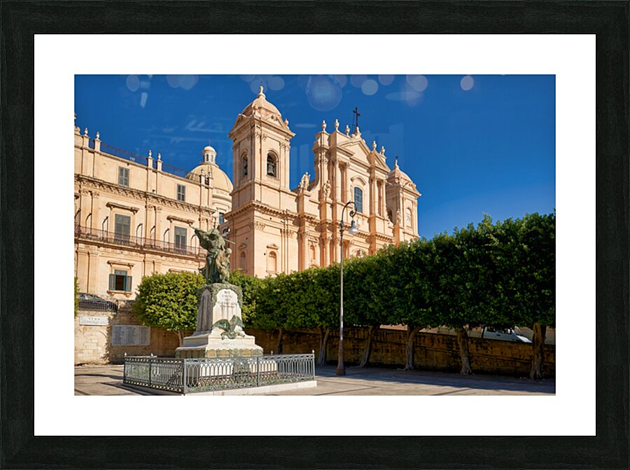 Noto Cathedral stands in the town square of Noto in Sicily Ital Picture Frame print