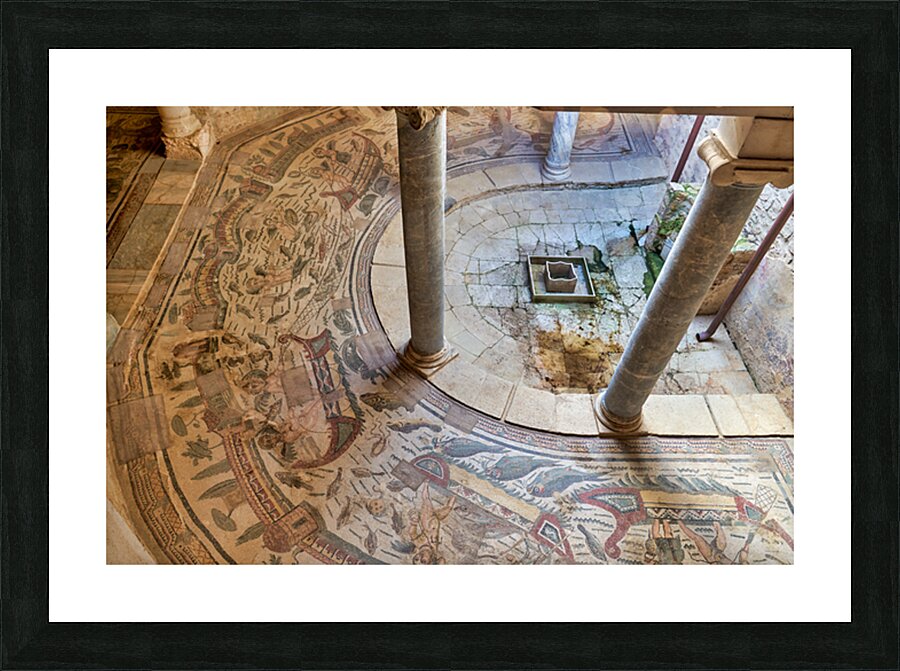 Exploring mosaics at Villa Romana del Casale in Sicily Picture Frame print