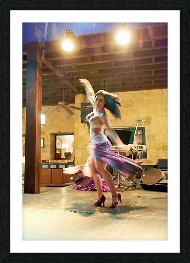 Belly dance performance in Jordan with dancers and music Picture Frame print